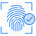 Biometrischer Scan Fingerabdruck Biometrische Symbol