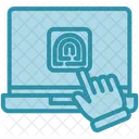 Fingerabdruck Gesicht Sicherheit Symbol