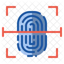 Biometrischer Scan  Symbol