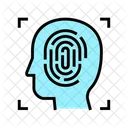 Biometrischer Scan  Symbol