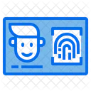 Biometrischer Scan  Symbol