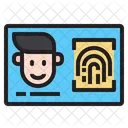 Biometrischer Scan  Symbol