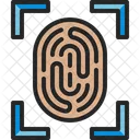 Biometrischer Scan  Symbol