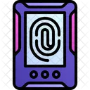 Biometrischer Scanner Fingerabdruck Biometrie Symbol