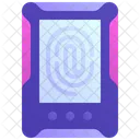 Biometrischer Scanner Fingerabdruck Biometrie Symbol