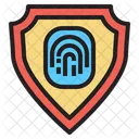 Biometrischer Schutz  Symbol