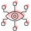 Bionic Eye Color Shadow Thinline Icon Icon