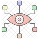 Bionic Eye Lineal Color Icon Icon