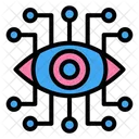 Bionisches Auge Uberwachung Cyber Auge Symbol