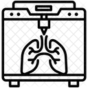 Bioprinting Lungs Laser Printer Icon