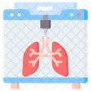 Bioprinting Lungs Laser Printer Icon