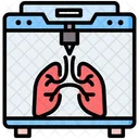 Bioprinting Lungs Laser Printer Icon