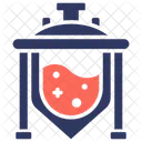 생물반응기 용기 화학물질 아이콘