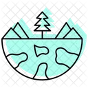 Biosphere Color Shadow Line Icon 아이콘