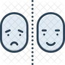 Bipolar Schizophrenia Two Faced Icon