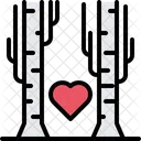 Birch Heart Love Icon