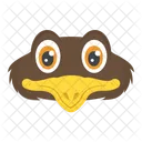 Bird Face Cartoon Icon