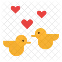 Bird Love Celebration Icon