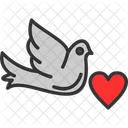 Bird Dove Love Icon
