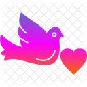 Bird Dove Love Icon