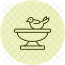 Birdbath Garden Birds Icon