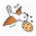 Bird Cookie Bird Biscuit Flying Sparrow Icon