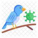 Bird Virus Bird Flu Bird Infection Icon