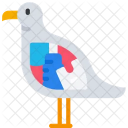 Bird Full Of Plastic  Icon