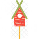 Spring Bird House Nest Icon