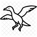 Bird Flying Duck Icon