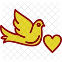 Bird Dove Love Icon
