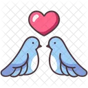 Love Bird Romantic Icon