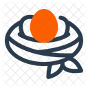 Bird Nest Eggs Twigs Icon