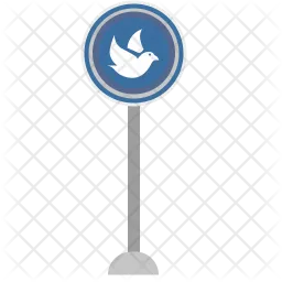 Bird sign  Icon