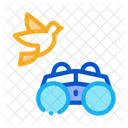 Binocular Watching Bird Icon
