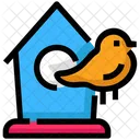 Spring Bird Birdhouse Icon