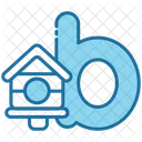 Birdhouse Alphabet Shape And Symbol Icon