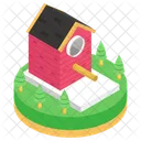 Birdhouse Nestbox Bird Home Icon