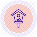 Birdhouse In Garden Birdhouse Garden Icon