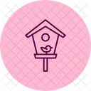 Birdhouse In Garden Birdhouse Garden Icon