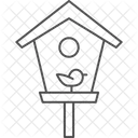 Birdhouse In Garden Birdhouse Garden Icon