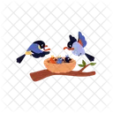 Nest Tree Bird Icon