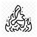 Birds Fire Wildfire Icon