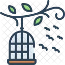 Birds Outside Of Cage Cage Birds Icon