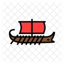 Bireme Ancient Ship Icon