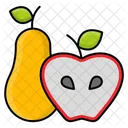 Birne Apfel Obst Symbol