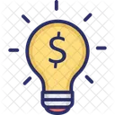 Gluhbirne Geschaftsidee Kreativitat Icon