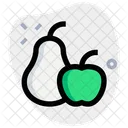 Birne Apfel Symbol