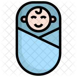 Birth Icon - Download in Colored Outline Style