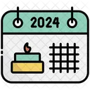 Birthday Calendar 2024 Icon